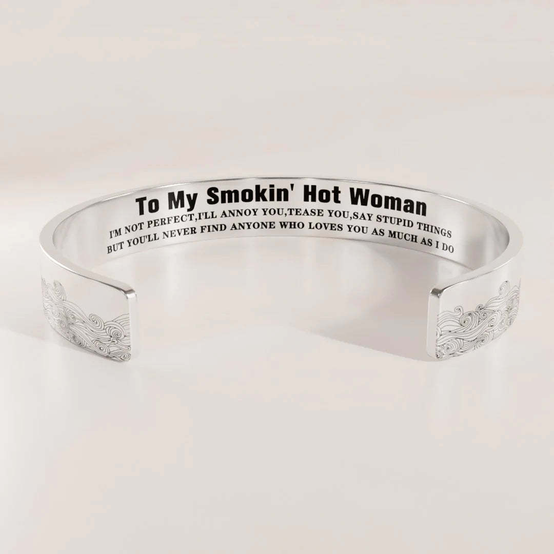 For Love - You'll Never Find One Who Loves You As Much As I Do Wave Cuff Bracelet-37bracelet