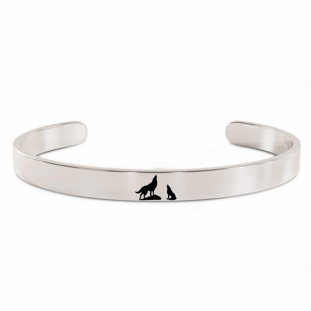 For Mom - Mama  Wolf Bracelet