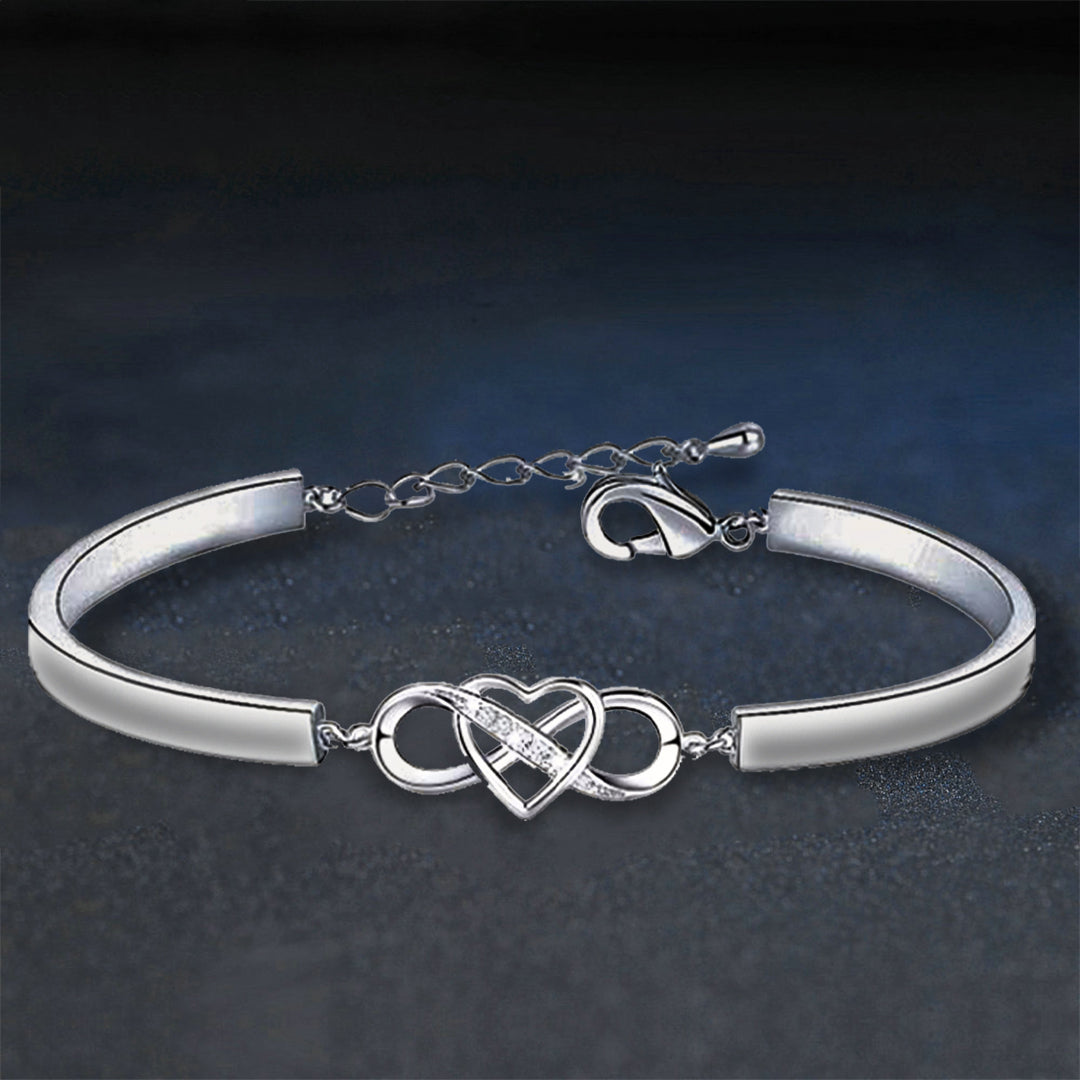 For Daughter - The Love Between Mother And Daughter Travels On Forever Infinity Bracelet