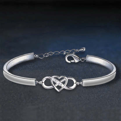 For Daughter - The Love Between Mother And Daughter Travels On Forever Infinity Bracelet