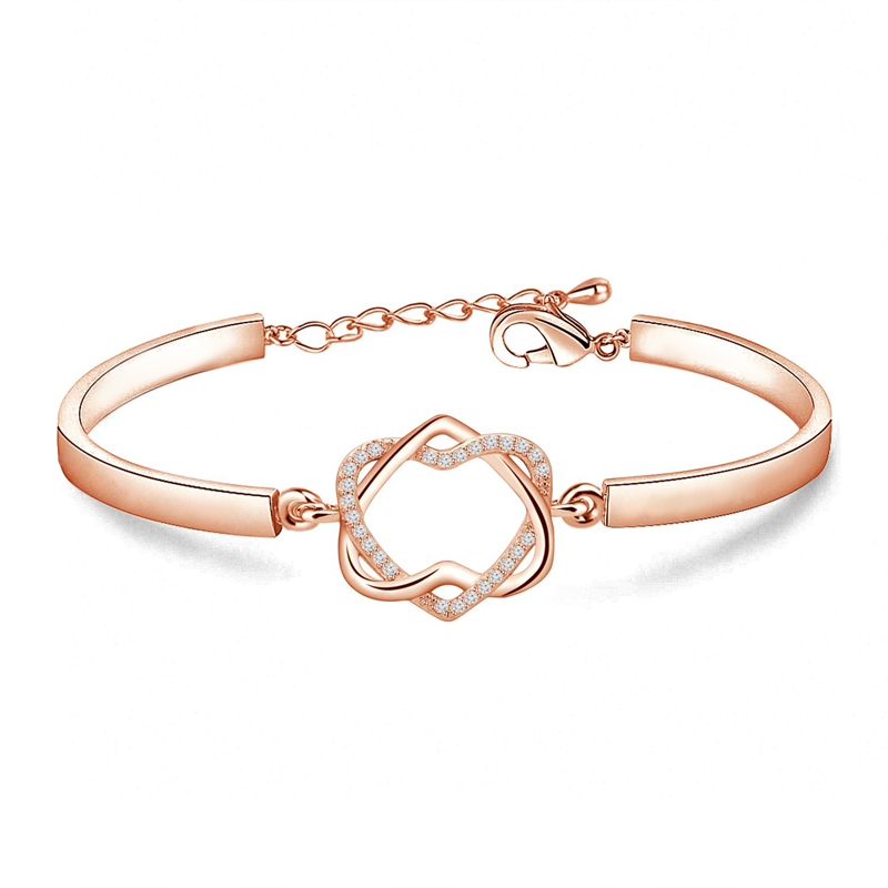 For Mother - Mother And Daughter Never Truly Apart Heart Knot Bracelet