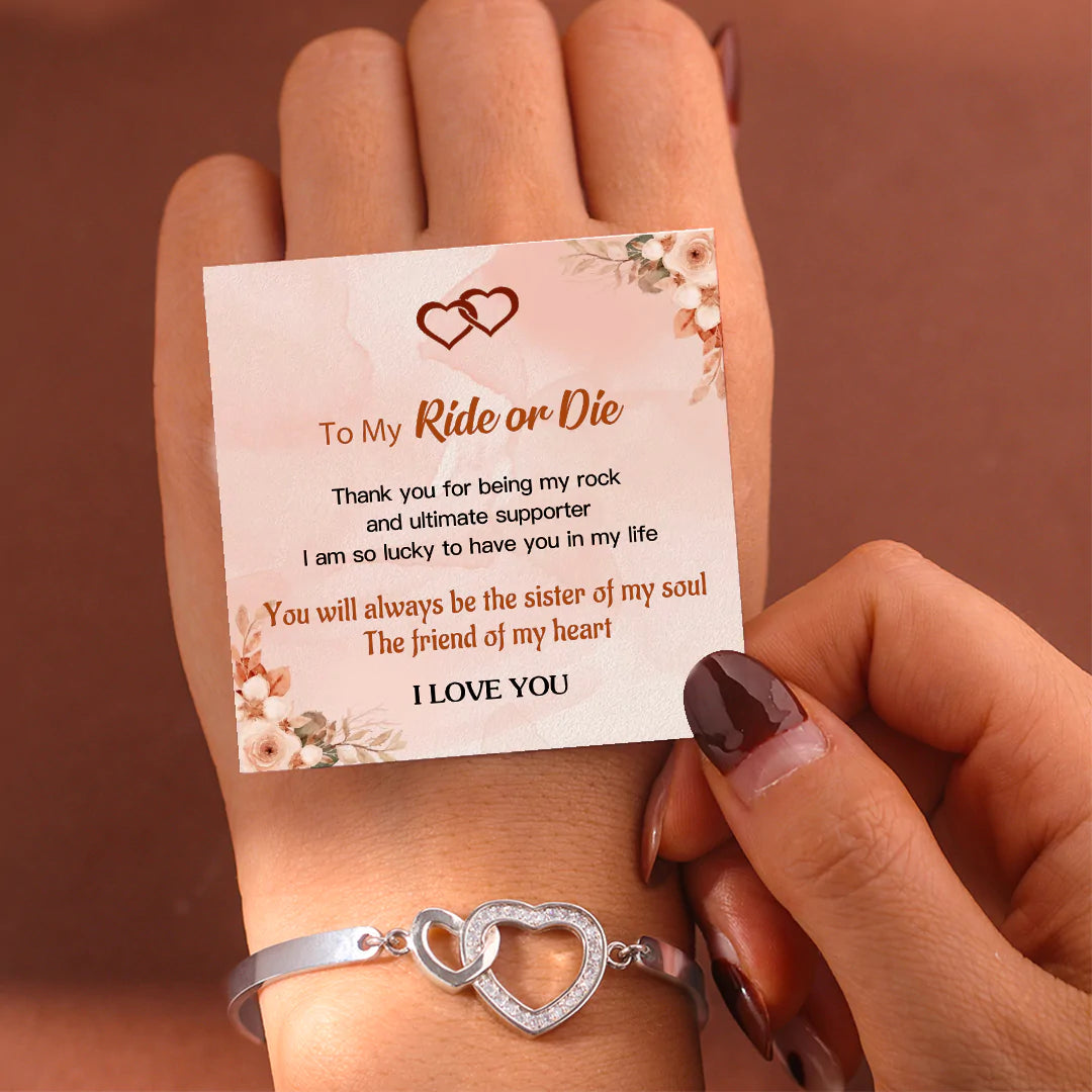 For Friend - You Will Always Be The Sister Of My Soul Heart To Heart Bracelet-37bracelet