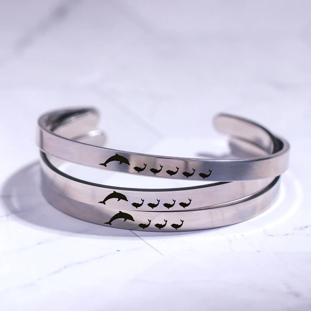For Mom - Mama  Dolphin Bracelet