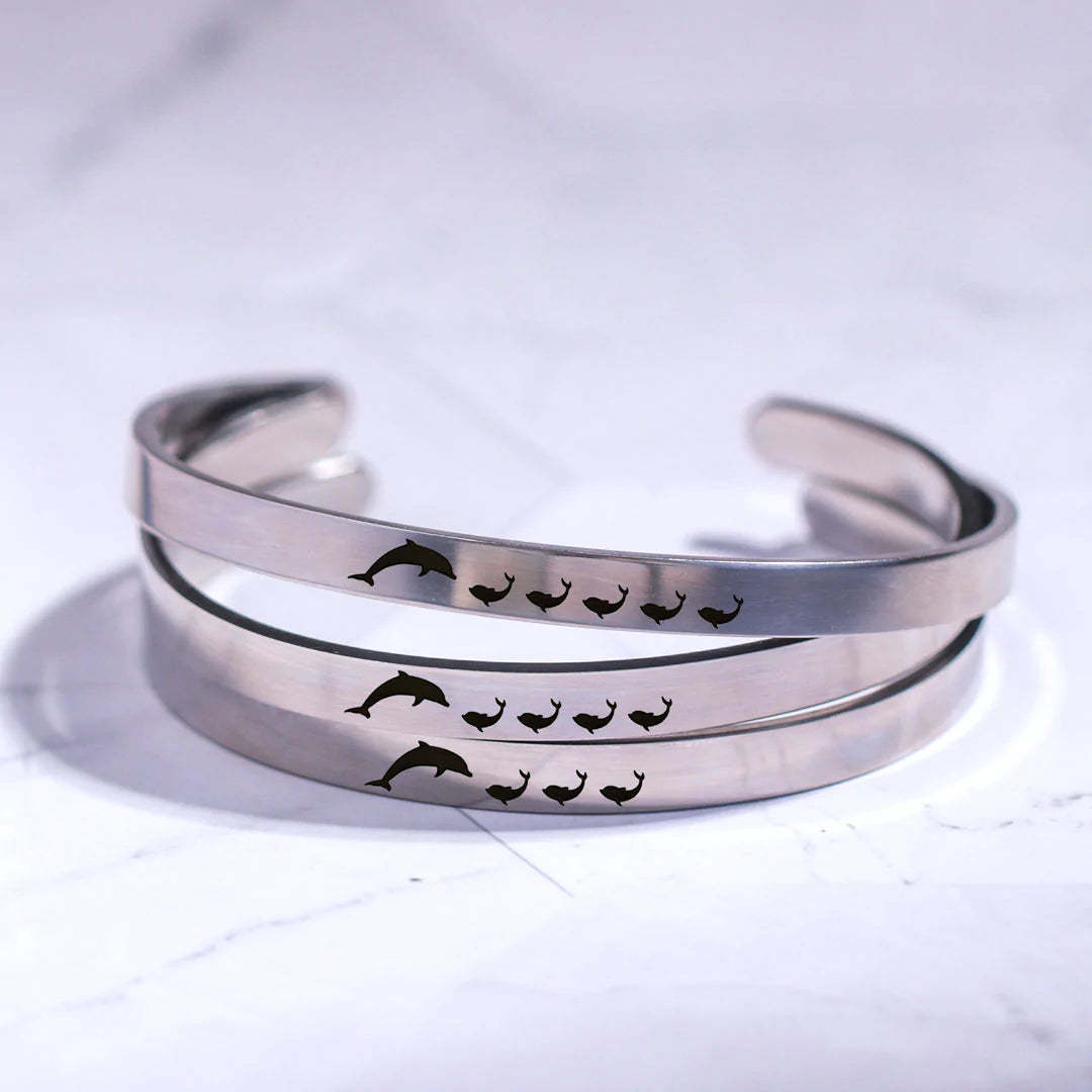 For Mom - Mama  Dolphin Bracelet