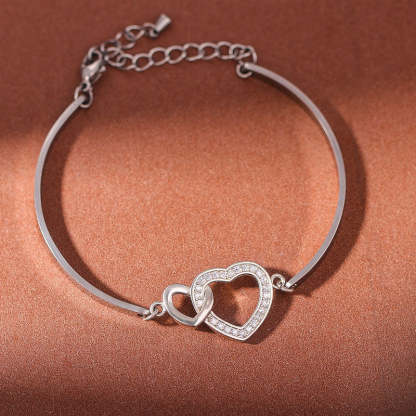 For Love - We Are Connected Heart To Heart Heart To Heart Bracelet-37bracelet