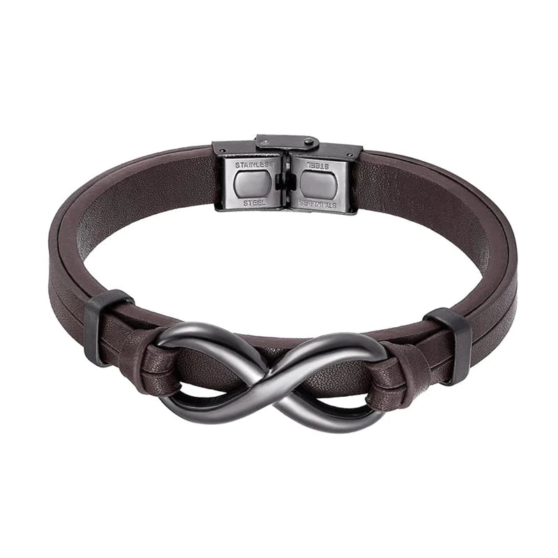 For Grandson - My Love For You Is Forever Infinity Bracelet-37bracelet
