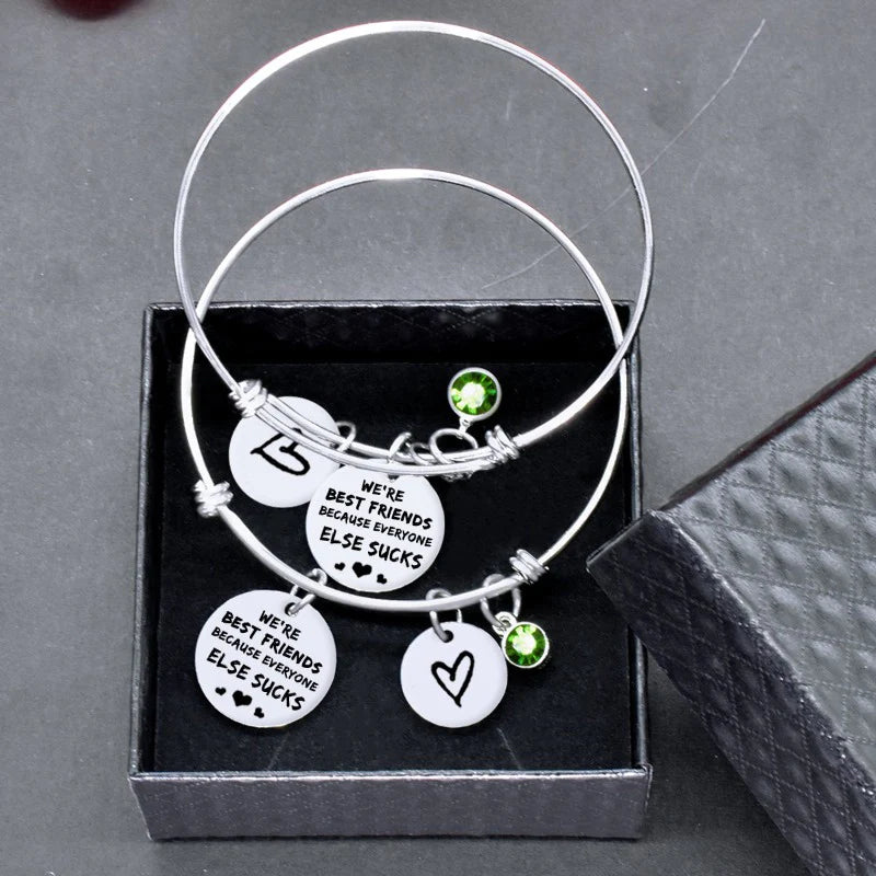 For Friends - We Are Best Friends Because Everyone Else Sucks Bangle-37bracelet