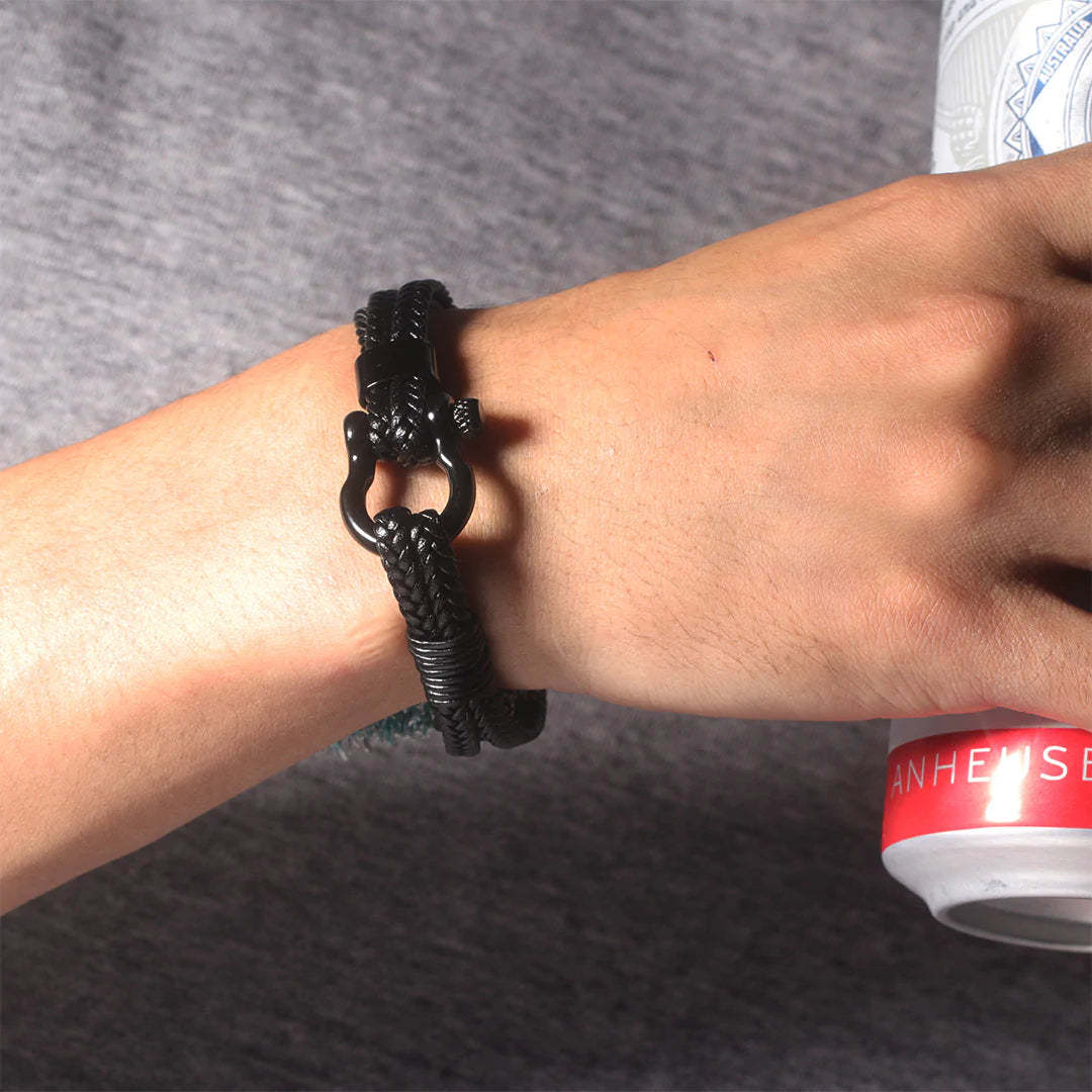 For Son - Mother And Son Forever Linked Together Knot Bracelet