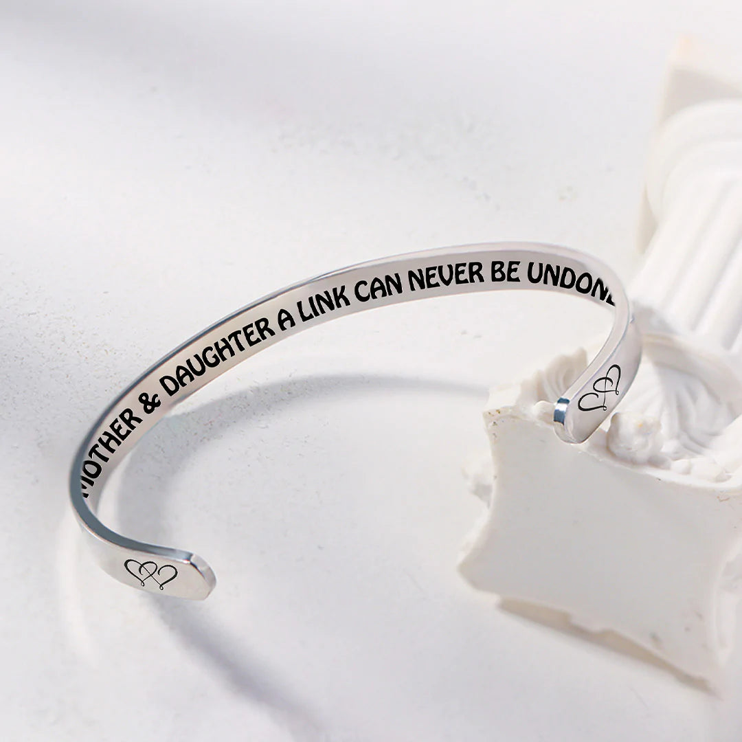 Mother & Daughter A link Can Never Be Undone Heart To Heart Bracelet-37bracelet