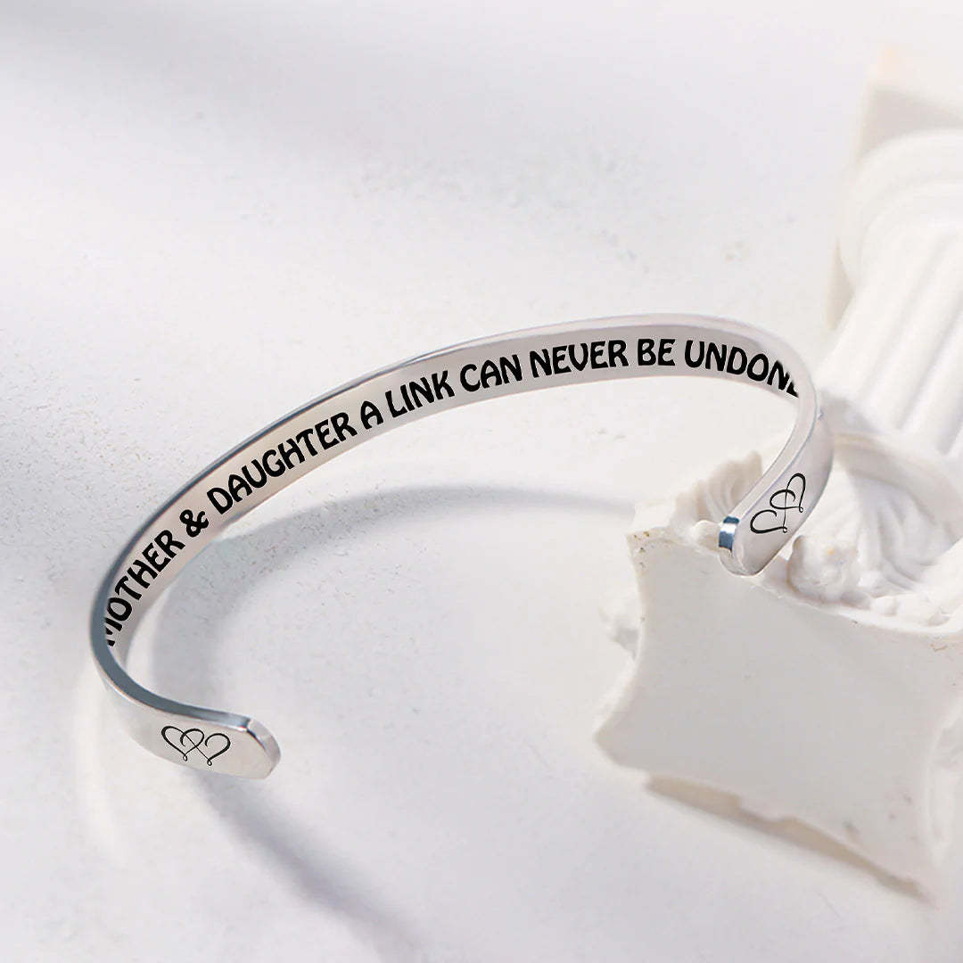 Mother & Daughter A link Can Never Be Undone Heart To Heart Bracelet-37bracelet