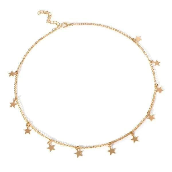 Star Decorated Chain Choker