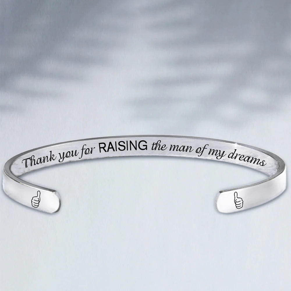For Mother-in-Law - Thank You For Raising The Man Of My Dreams Bracelet