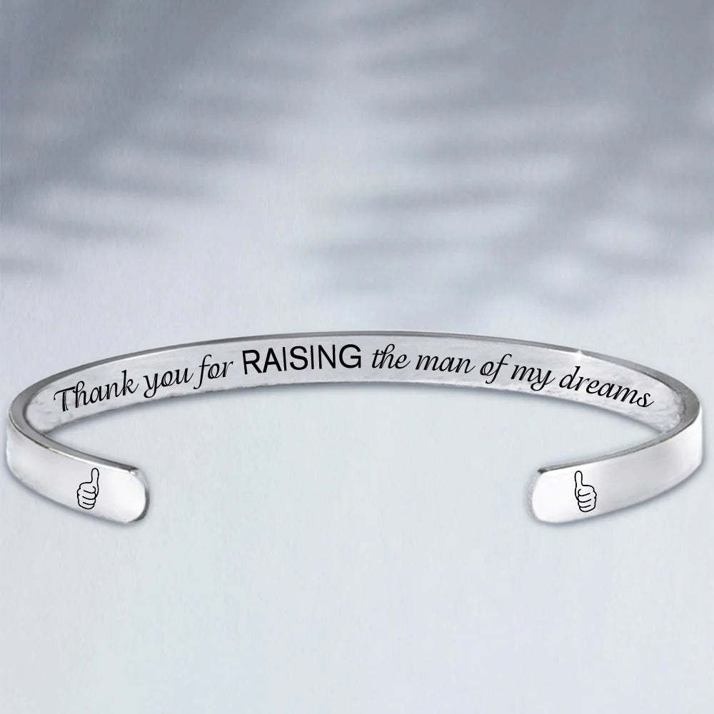 For Mother-in-Law - Thank You For Raising The Man Of My Dreams Bracelet