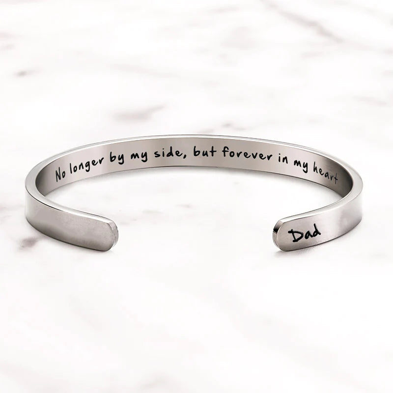 No Longer By My Side, But Forever In My Heart Bracelet