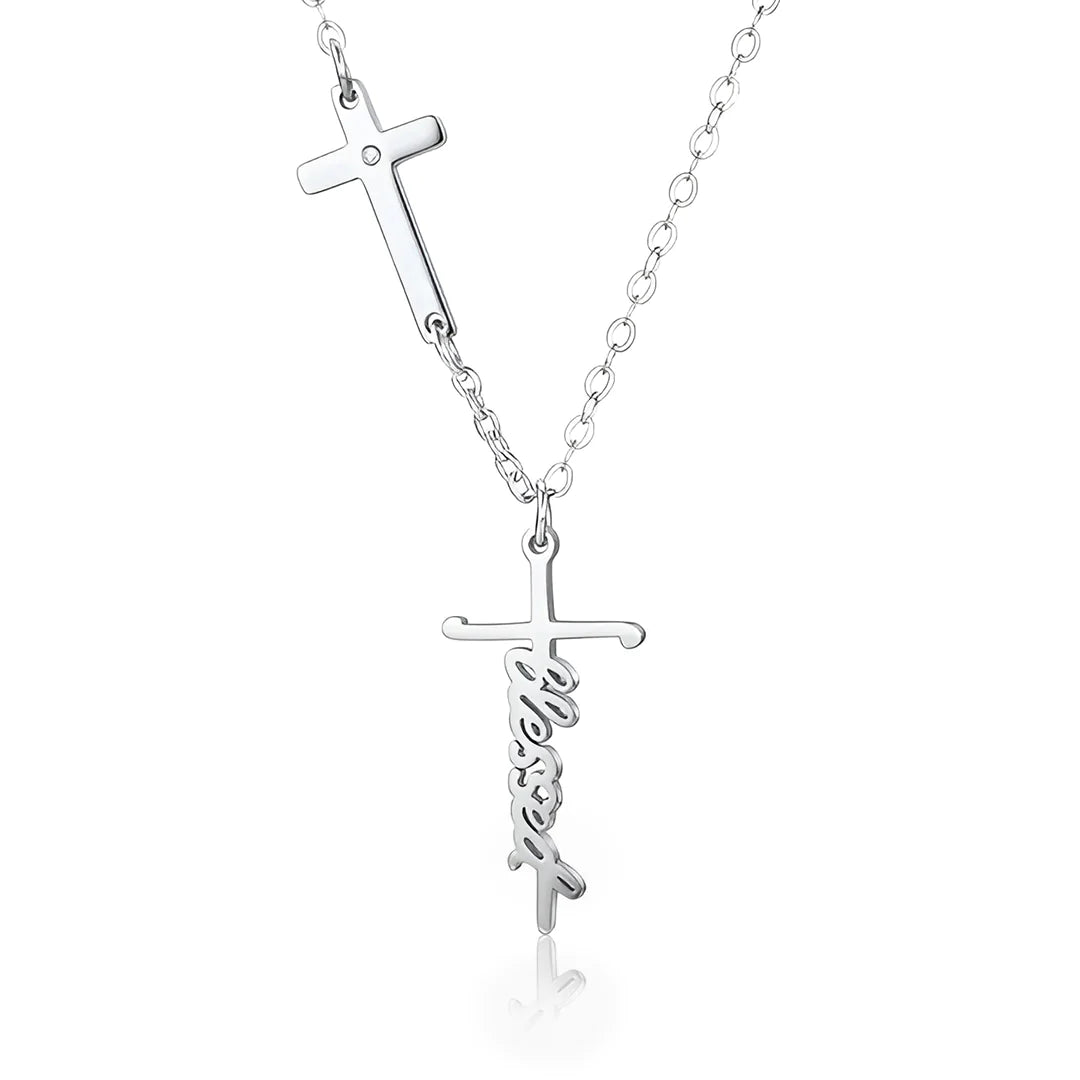 For Daughter - Blessed Cross Necklace-37bracelet