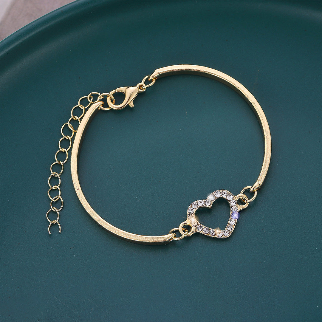 Hallow Heart Charm Bracelet