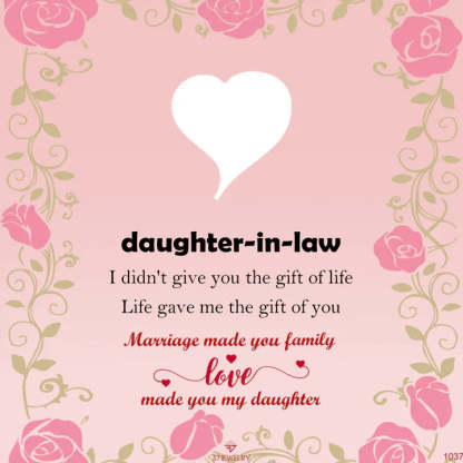 For Daughter-in-law - Marriage Made You Family Love Made You My Daughter Heart Bracelet-37bracelet