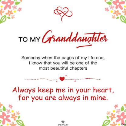 For Granddaughter - Always Keep Me In Your Heart Infinity Heart Bracelet-37bracelet