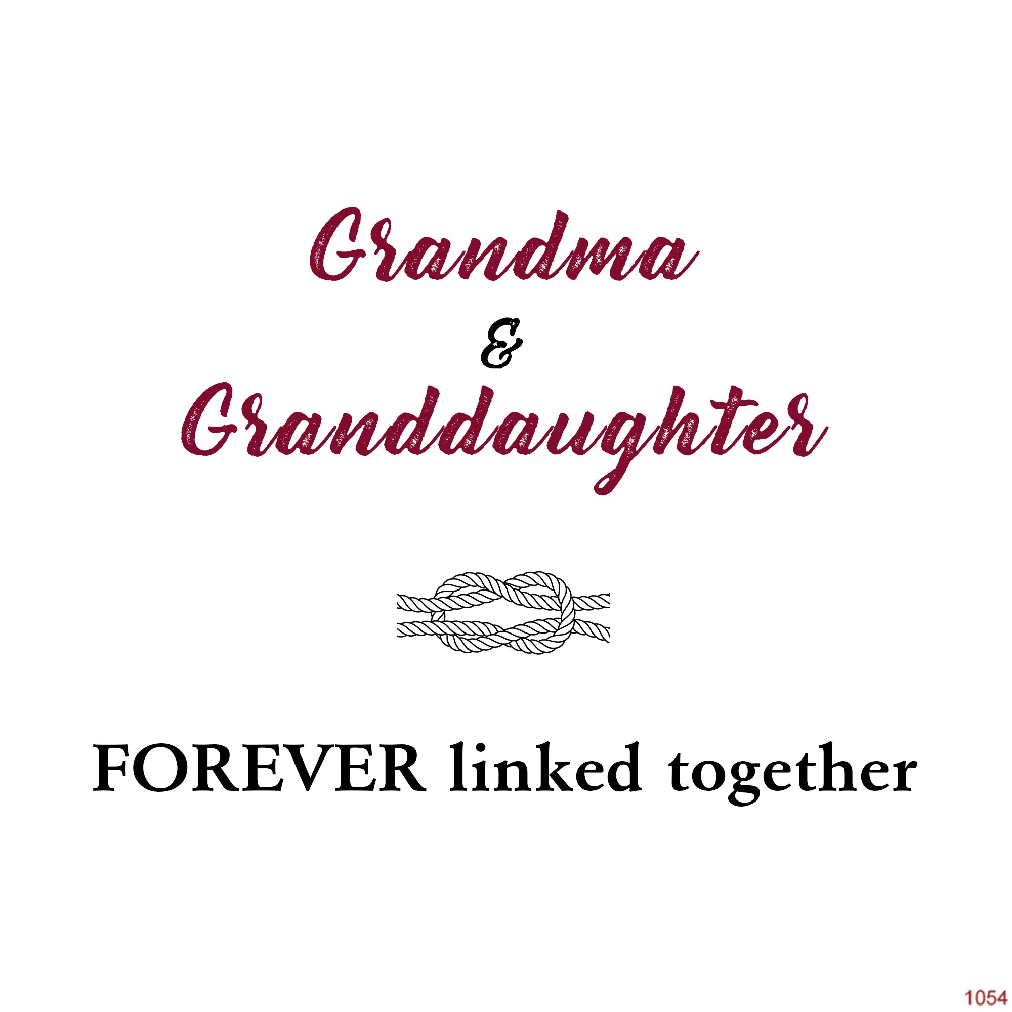 For Granddaughter - Grandmother & Granddaughter Forever Linked Forever loved Beads Bracelet-37bracelet