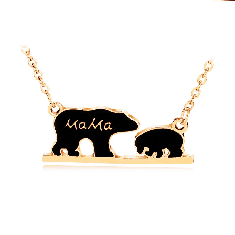 For Mom - Mama Bear And Little Bears Necklace