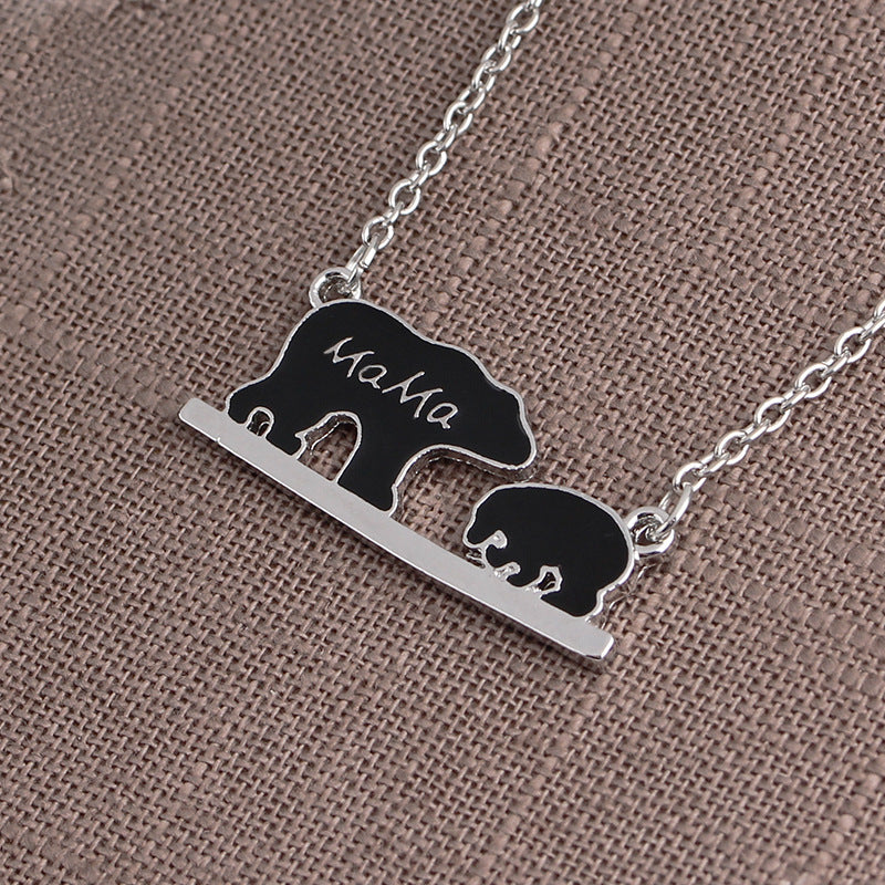 For Mom - Mama Bear And Little Bears Necklace