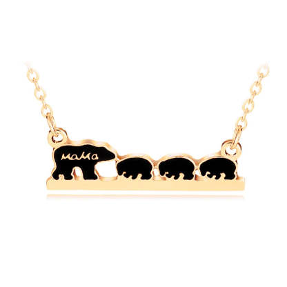 For Mom - Mama Bear And Little Bears Necklace