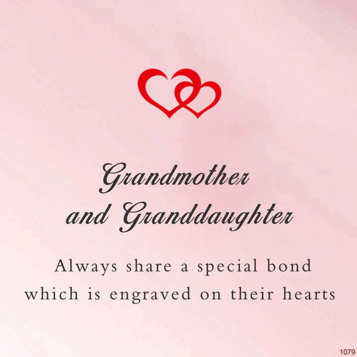 Grandmother & Granddaughter Always Share A Special Bond Double Heart Bracelet