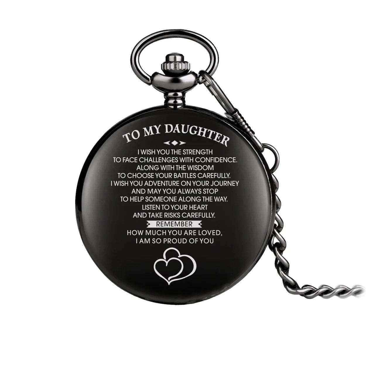 For Daughter - I Am So Proud Of You Pocket Watch-37bracelet