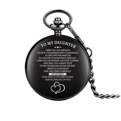 For Daughter - I Am So Proud Of You Pocket Watch-37bracelet