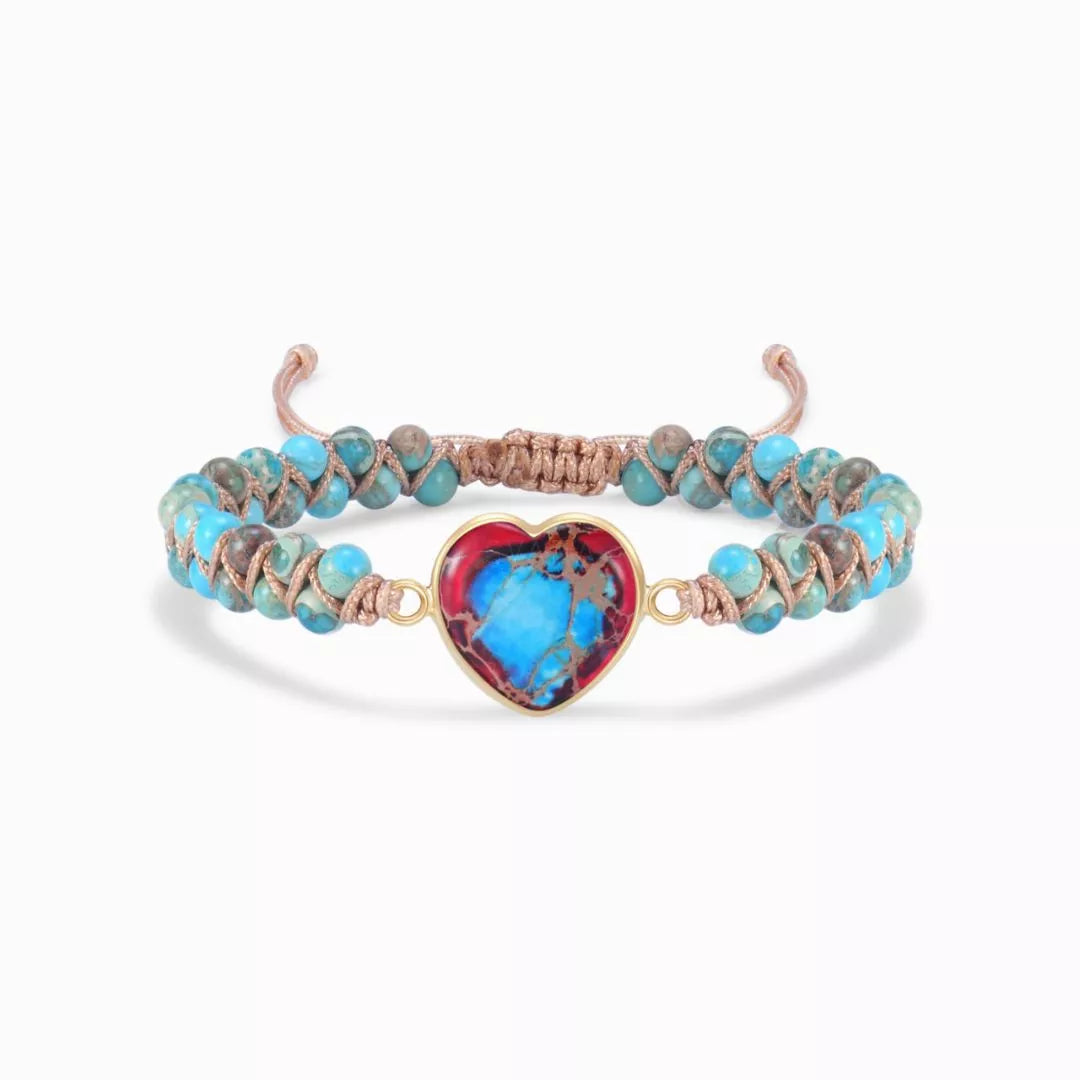 For Granddaughter/Daughter - It's Filled Of Love, Best Wishes And Hugs Heart Bracelet-37bracelet