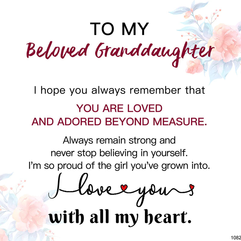 For Granddaughter - You Are Loved and adored beyond measure Double Heart Bracelet-37bracelet