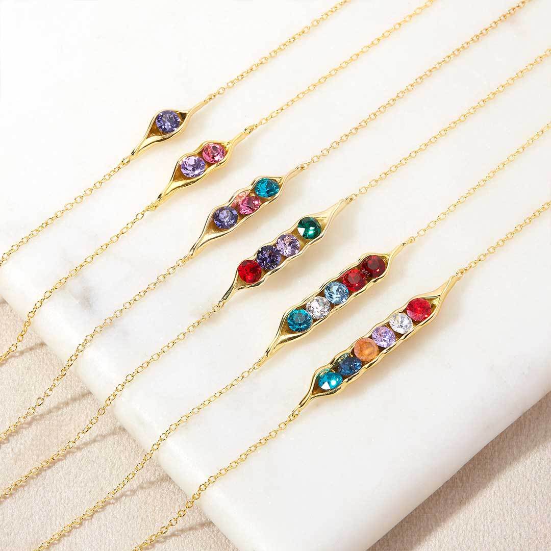 For Mother- Peanut Birthstone Custom Bracelet