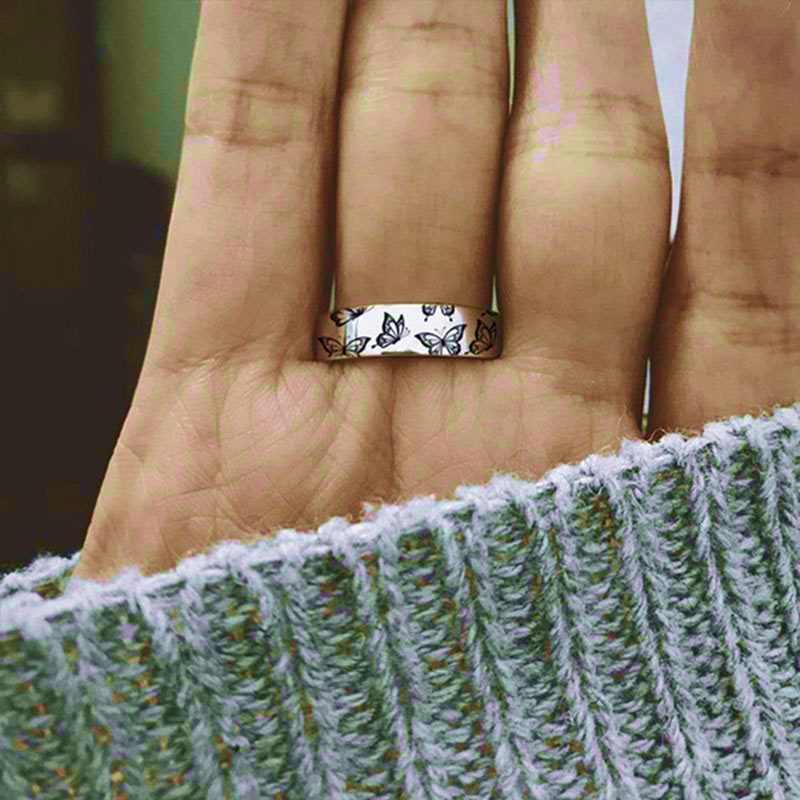 For Daughter - I Will Always Be There For You Butterfly Ring