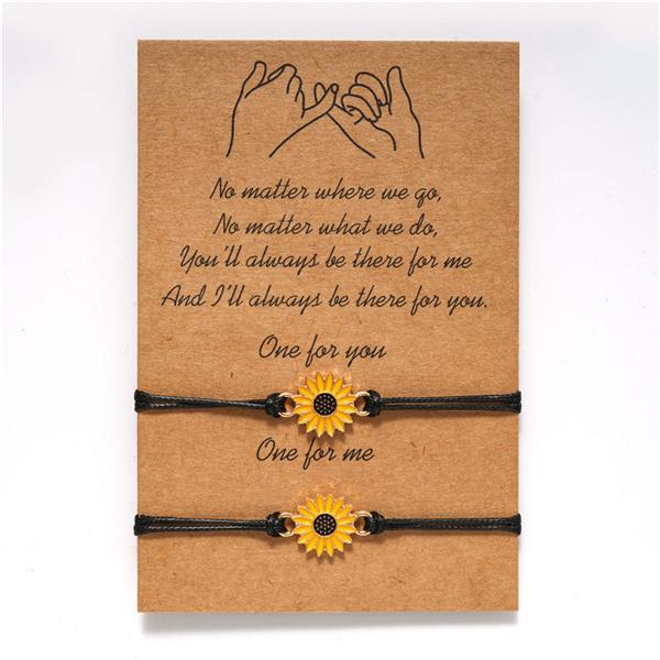 For Friends - Friendship Sunflower Bracelet-37bracelet