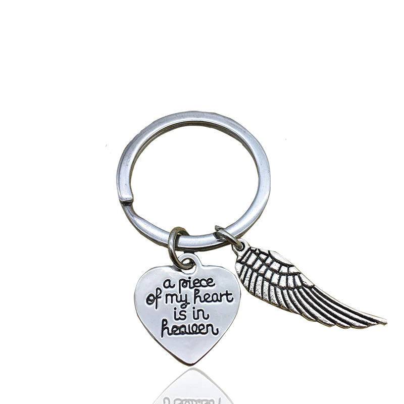 Memorial - A Piece of My Heart is in Heaven Keychain