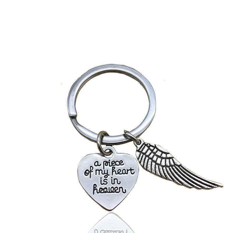 Memorial - A Piece of My Heart is in Heaven Keychain