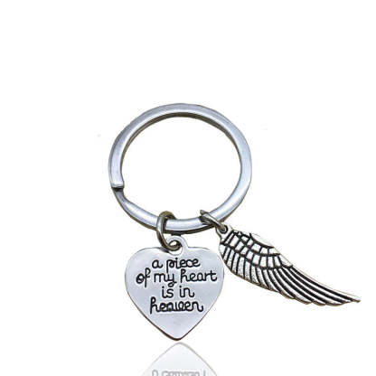 Memorial - A Piece of My Heart is in Heaven Keychain