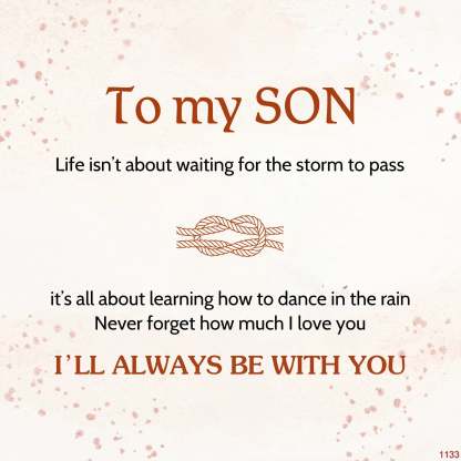 For Son - I’ll Always Be With You Infinity Bracelet