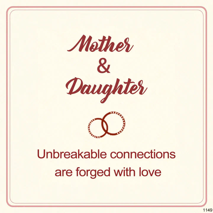 For Daughter - Mother & Daughter Unbreakable Connections Are Forged With Love Circle Bracelet-37bracelet