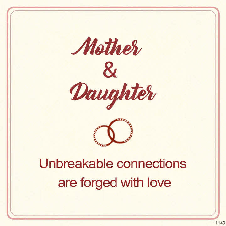 For Daughter - Mother & Daughter Unbreakable Connections Are Forged With Love Circle Bracelet-37bracelet