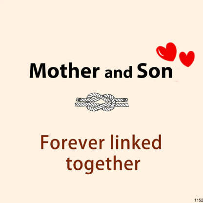 For Son - Mother And Son Forever Linked Together Knot Bracelet