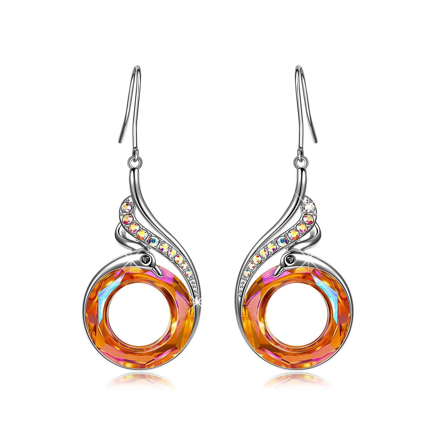 S925 Phoenix Crystal Earrings