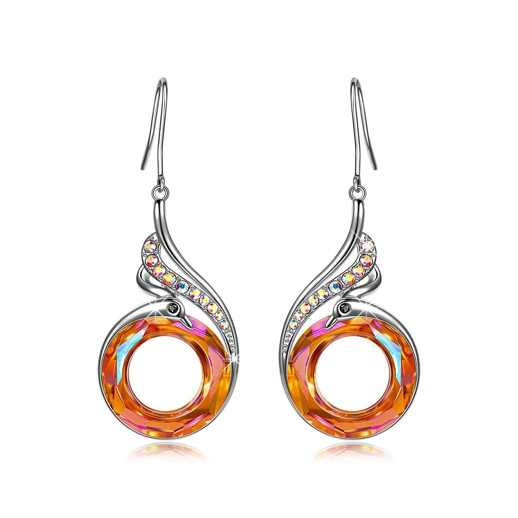 S925 Phoenix Crystal Earrings