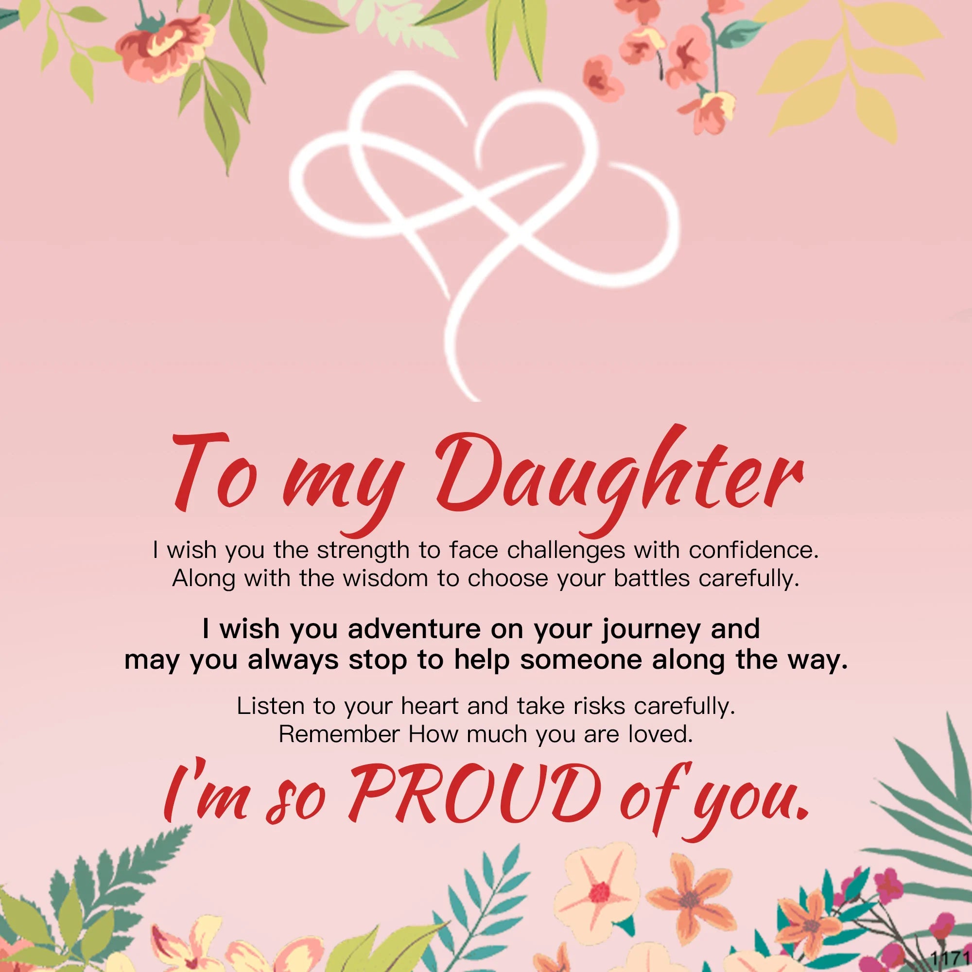 For Daughter - I'm So Proud Of You Infinity Bracelet-37bracelet
