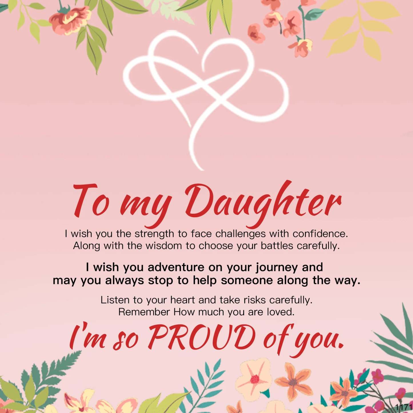 For Daughter - I'm So Proud Of You Infinity Bracelet-37bracelet