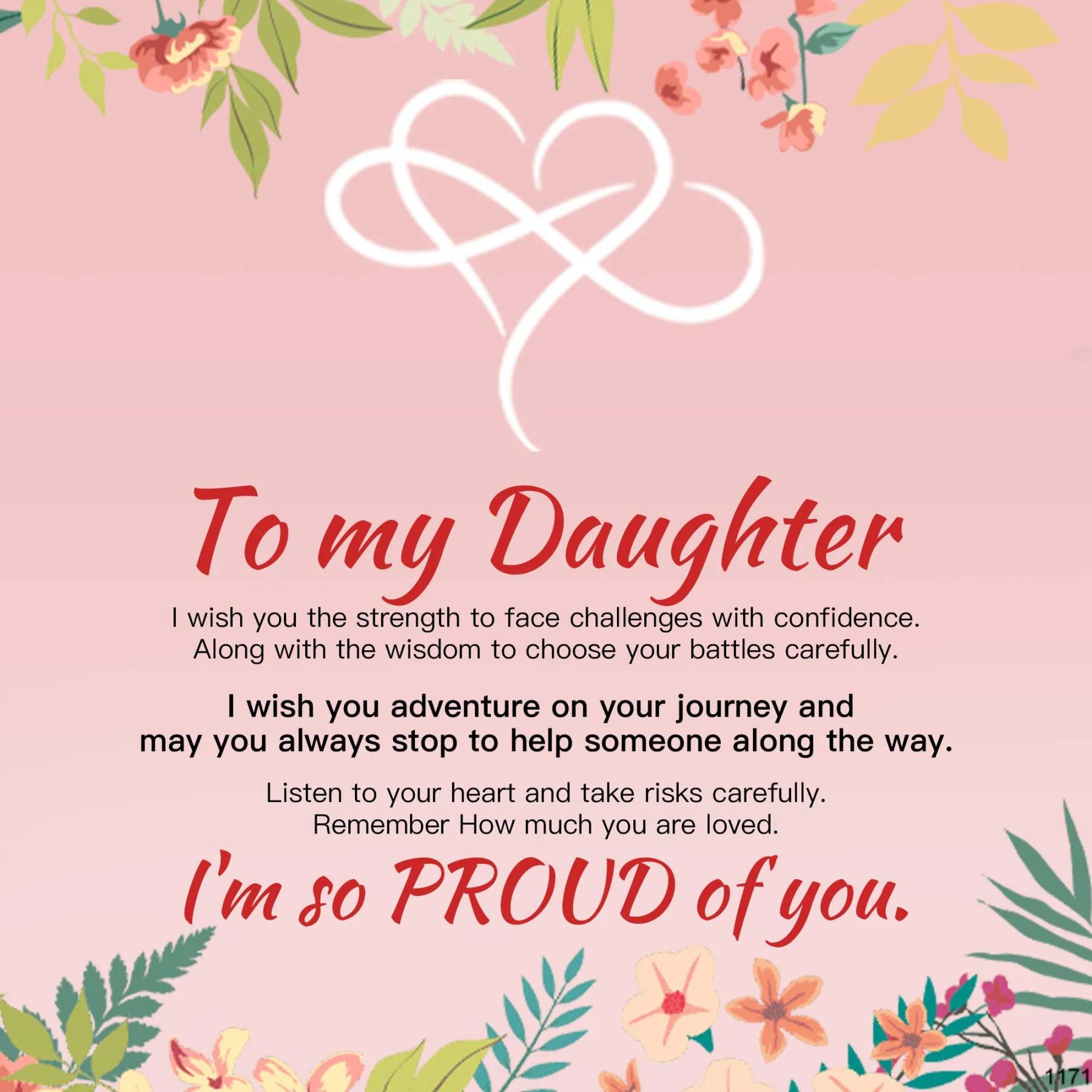 For Daughter - I'm So Proud Of You Infinity Bracelet-37bracelet