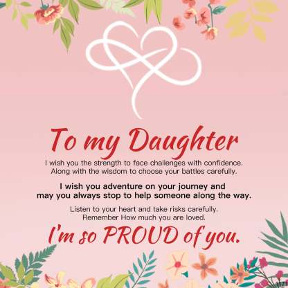 For Daughter - I'm So Proud Of You Infinity Bracelet-37bracelet