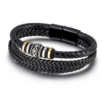 For Love - I Love You Forever and Always Vintage Bead Braided Bracelet