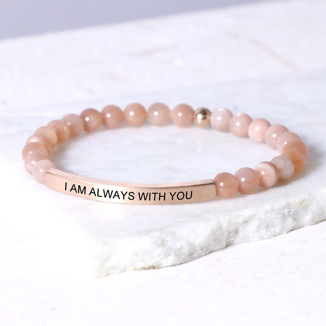 For Daughter - Always Keep Me In Your Heart Bead Lettering Bracelet