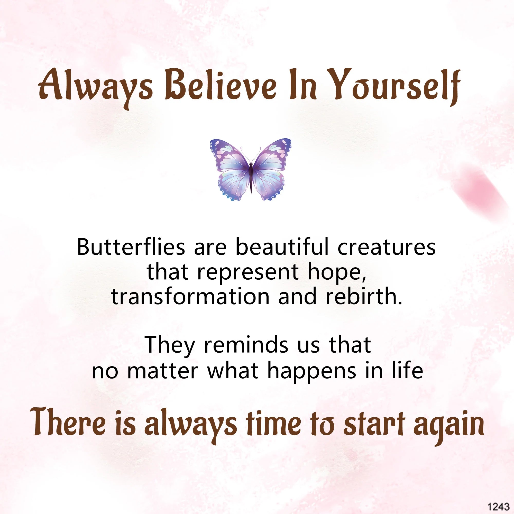 For Anyone - Always Believe In Yourself Butterfly Bracelet-37bracelet